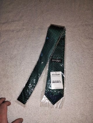 Corbata Corte Inglés Verde Lunares