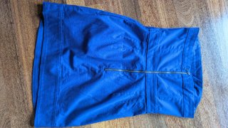 Vestido azul sin tirantes