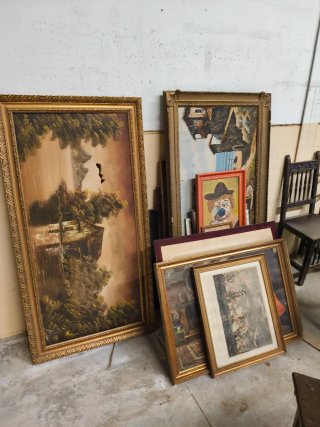 Regalo Lote Muebles Antiguos, libros, cuadros.urge