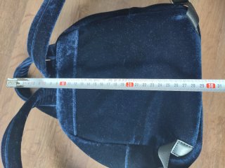Mochila Adolfo Domínguez Azul Terciopelo