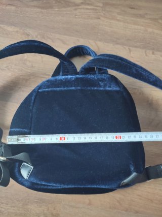 Mochila Adolfo Domínguez Azul Terciopelo