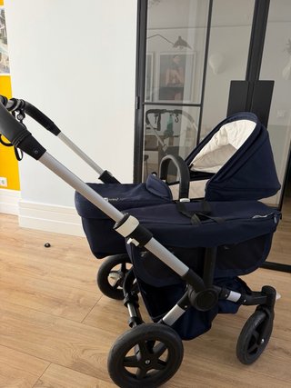 Carrito Gemelar Bugaboo Donkey 2 Azul Marino
