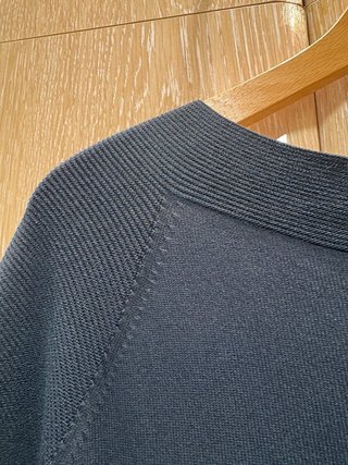 Jersey mujer cuello barca negro