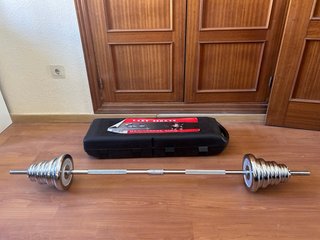Set Mancuernas y Barra con Maletín 40kg