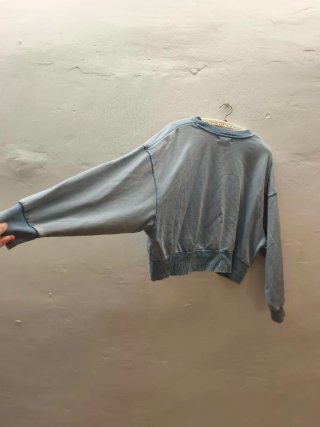 Sudadera azul sin capucha
