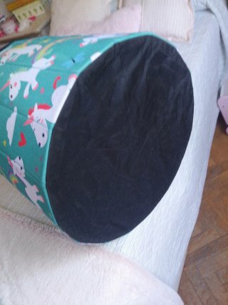 Puff baúl infantil unicornios