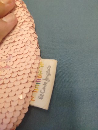 Bolso gatito lentejuelas niña.