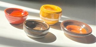 4 ciotole per presepi/case delle bambole