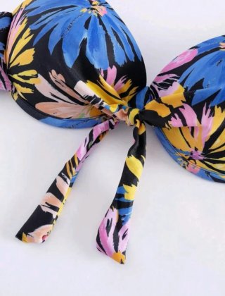 Sujetador bikini estampado floral