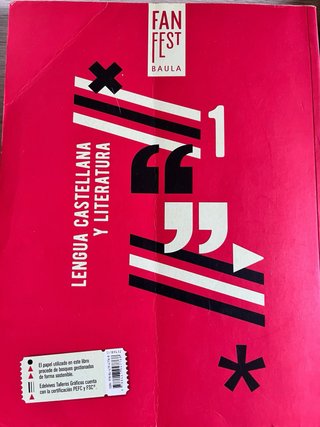 Lengua castellana y literatura 1º Bachillerato.