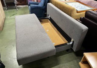 Sofá cama gris con arcón