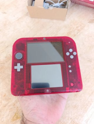 Nintendo 2ds roja videoconsola caja