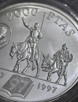 Plata. España 1997. 2000 Pesetas