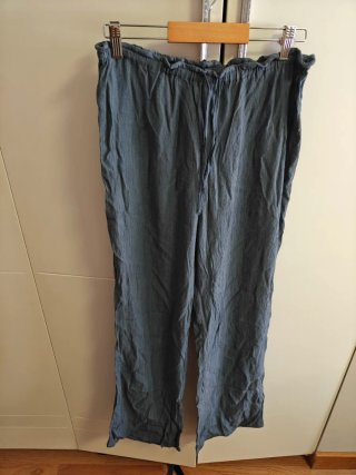 Pantalón Zara vaporoso azul nuevo M