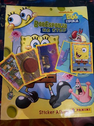 Cromos álbum Bob Esponja No Stop Panini