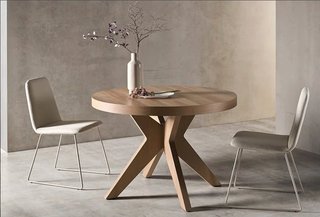 MESA EXTENSIBLE DE COMEDOR ANNA 110 cm (hasta 190)