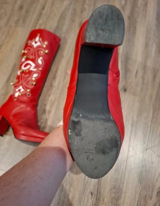 Botas altas de piel zíngara