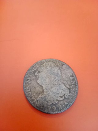 Moneda 2 sols Antigua 1792 luis 16