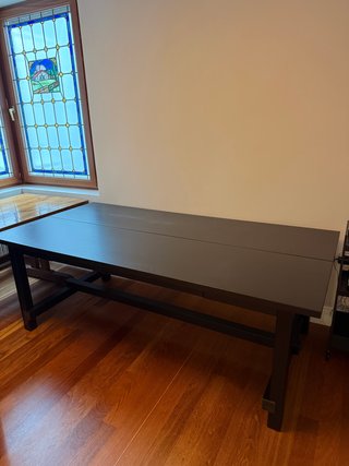 Mesa extensible Ikea Nordviken negra como nueva