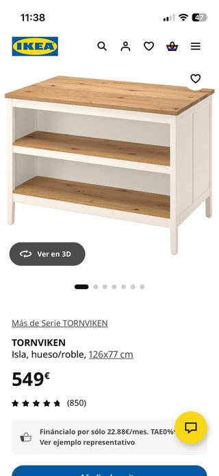 Isla de cocina Ikea