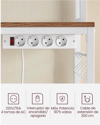Mueble de Cocina Estantería con toma de corriente