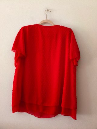 Blusa roja con forro