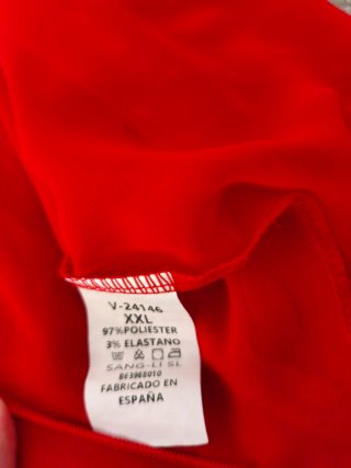 Blusa roja con forro