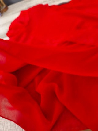 Blusa roja con forro