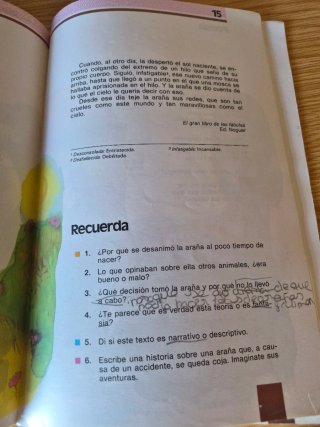 Antos 5º Egb Lecturas y Comentarios