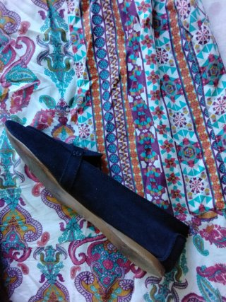 Mocasines Zara ante azul marino