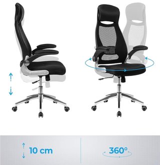 Silla Oficina SONGMICS Ergonómica Malla NUEVA