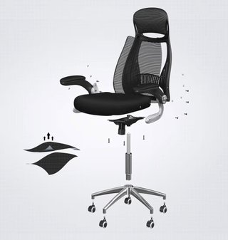 Silla Oficina SONGMICS Ergonómica Malla NUEVA