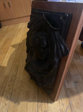 Cuadro de figura en bronce