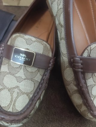 Zapatos Coach Originales Beige y Marrón