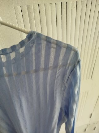 Jersey Zara manga larga azul talla S largo