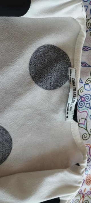 Body Zara lunares blanco y negro