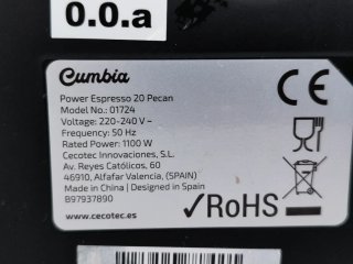 Cafetera Cecotec Cumbia Power Espresso 20