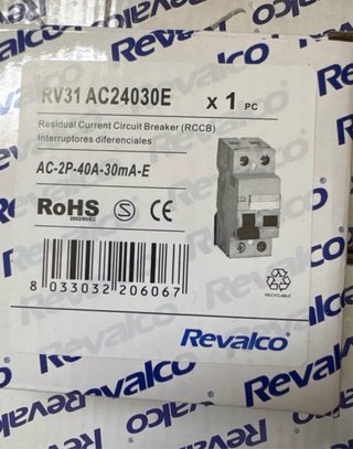 Interruptor Diferencial Revalco RV31 AC24030E 40A