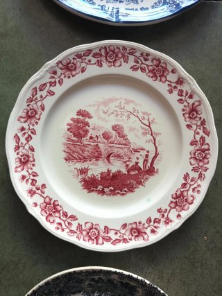 Platos decorativos porcelana antigua
