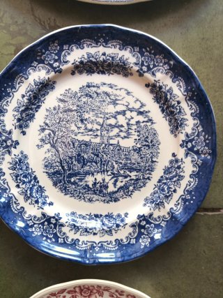 Platos decorativos porcelana antigua