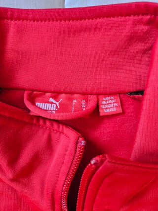 Chaqueta Chándal Puma Vintage Roja/Negra Talla