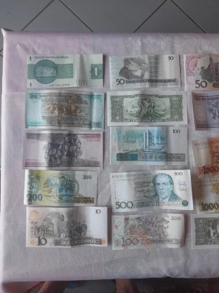 20 Banconote Brasile Nuove + 3 Usate
