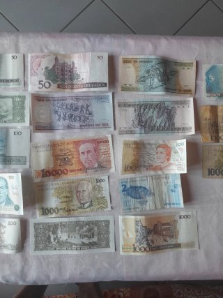 20 Banconote Brasile Nuove + 3 Usate