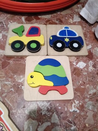 Lote 6 Puzzles Madera Infantiles