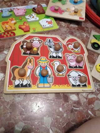 Lote 6 Puzzles Madera Infantiles