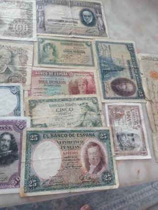 Lote de Billetes Españoles Antiguos