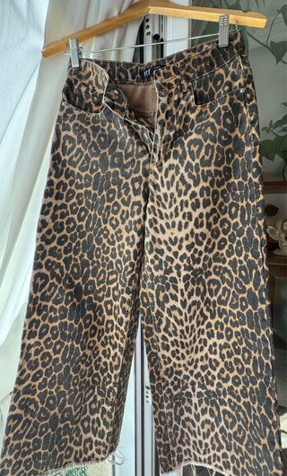 Pantalones Zara Estampado Animal Mujer XS