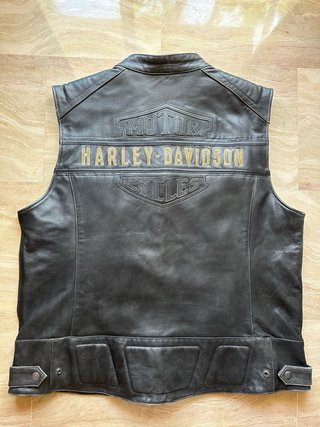 Chaleco Cuero Harley Davidson Hombre XXL Nuevo!