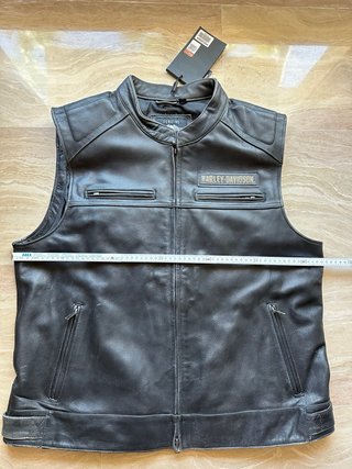 Chaleco Cuero Harley Davidson Hombre XXL Nuevo!