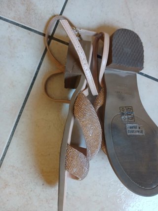 Sandali donna PrimaDonna beige e oro